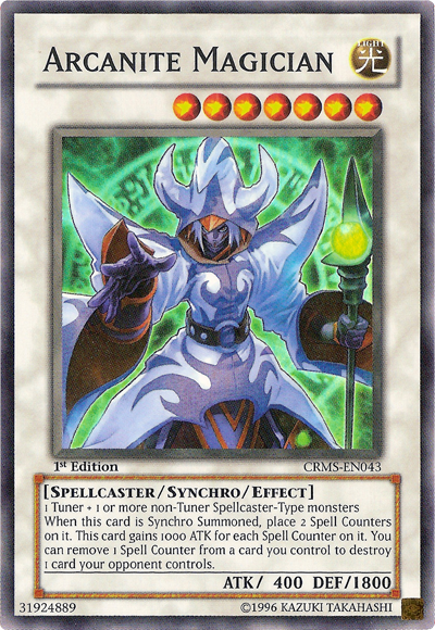 Arcanite Magician [CRMS-EN043] Super Rare | Pegasus Games WI