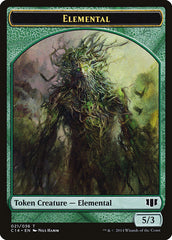 Elemental // Beast (019/036) Double-Sided Token [Commander 2014 Tokens] | Pegasus Games WI