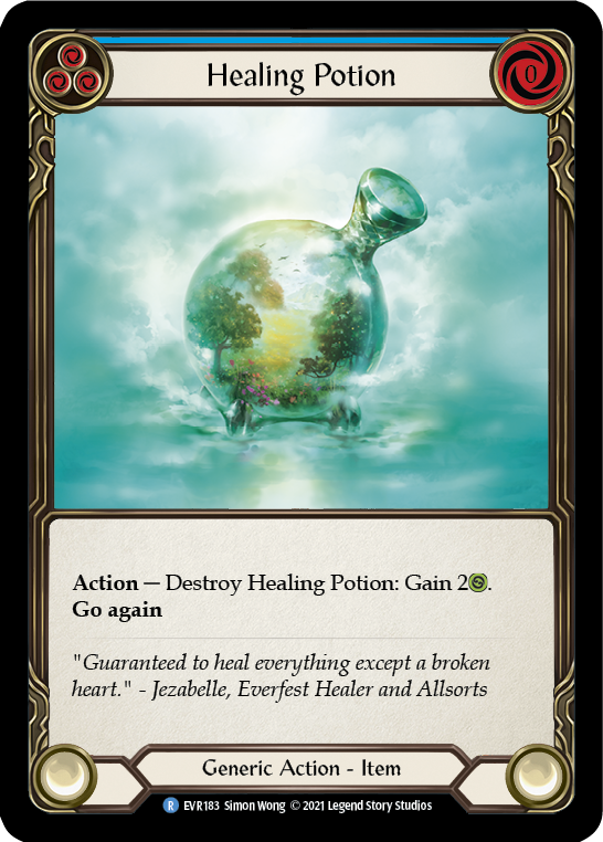 Healing Potion [EVR183] (Everfest)  1st Edition Cold Foil | Pegasus Games WI