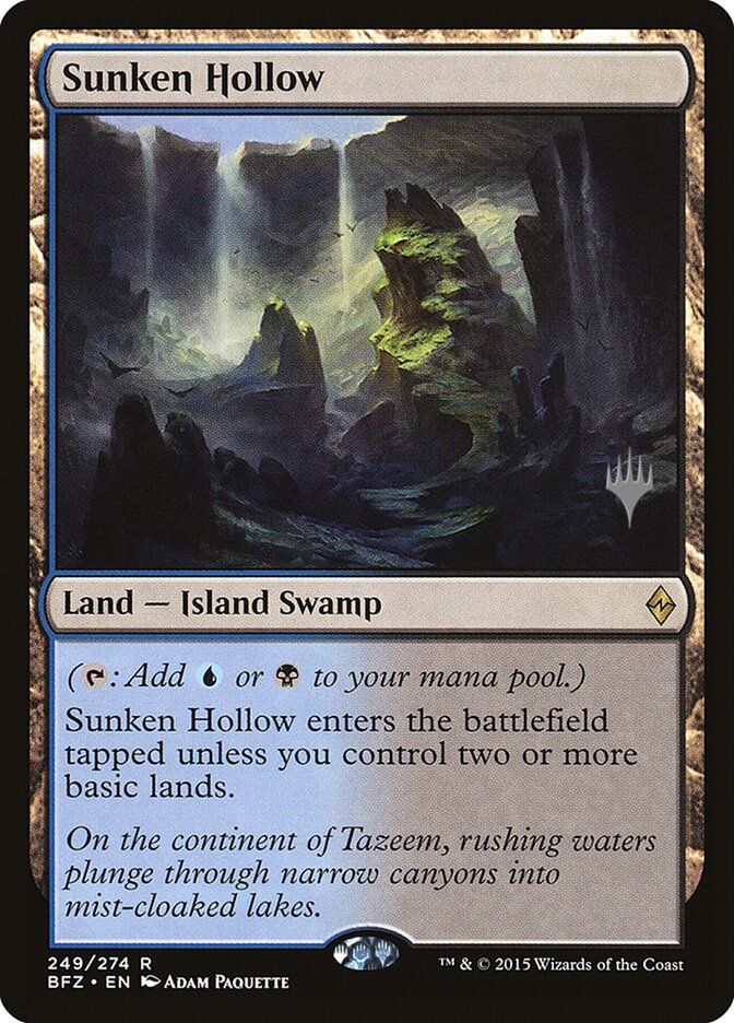 Sunken Hollow [Battle for Zendikar Promos] | Pegasus Games WI