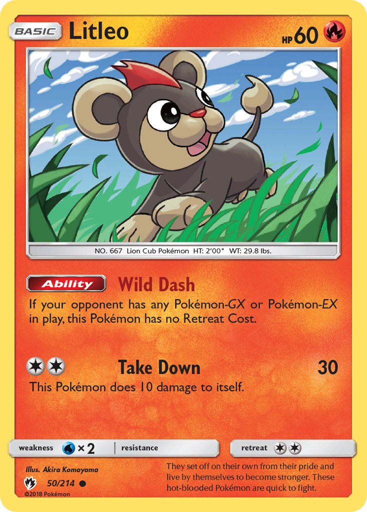 Litleo (50/214) [Sun & Moon: Lost Thunder] | Pegasus Games WI