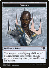 Teferi, Temporal Archmage Emblem // Zombie (011/036) Double-Sided Token [Commander 2014 Tokens] | Pegasus Games WI