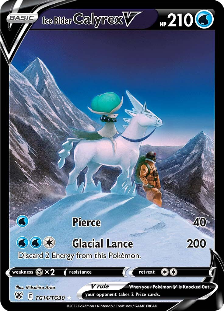 Ice Rider Calyrex V (TG14/TG30) [Sword & Shield: Astral Radiance] | Pegasus Games WI