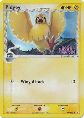 Pidgey (77/110) (Delta Species) (Stamped) [EX: Holon Phantoms] | Pegasus Games WI