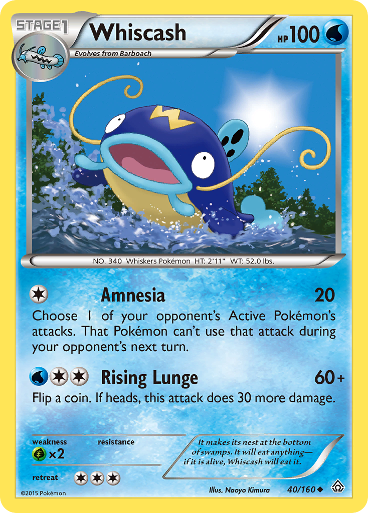 Whiscash (40/160) [XY: Primal Clash] | Pegasus Games WI