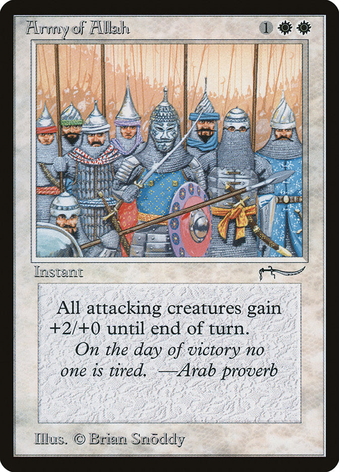 Army of Allah (Dark Mana Cost) [Arabian Nights] | Pegasus Games WI