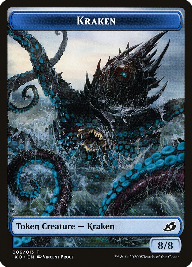 Kraken Token [Ikoria: Lair of Behemoths Tokens] | Pegasus Games WI