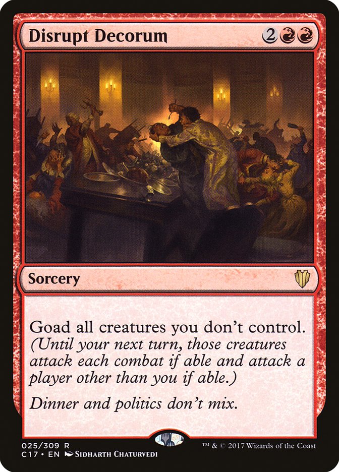 Disrupt Decorum [Commander 2017] | Pegasus Games WI