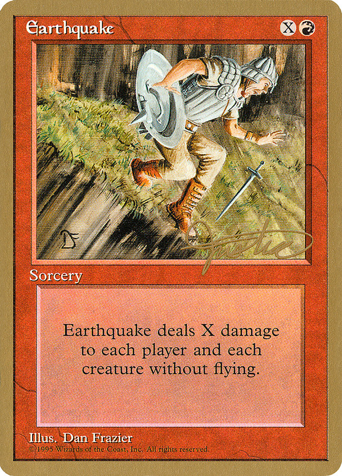 Earthquake (Mark Justice) [Pro Tour Collector Set] | Pegasus Games WI