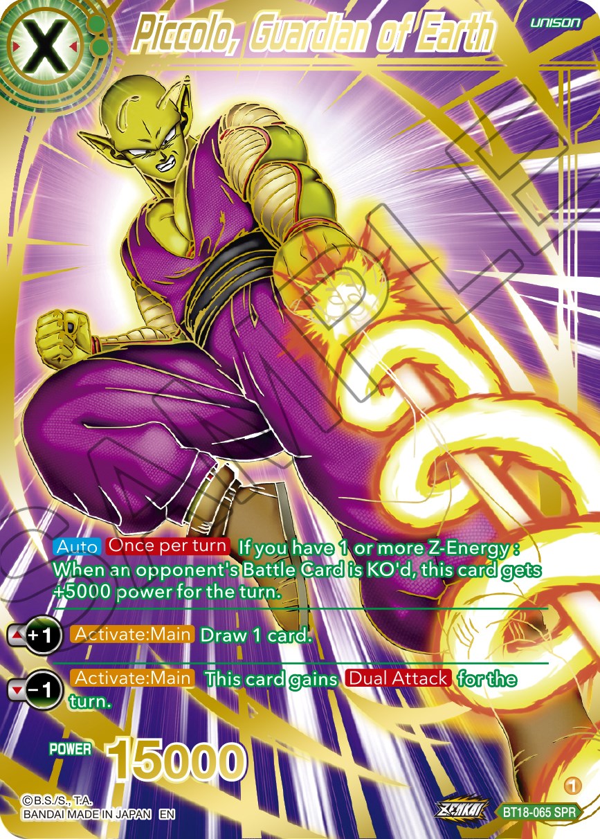 Piccolo, Guardian of Earth (SPR) (BT18-065) [Dawn of the Z-Legends] | Pegasus Games WI