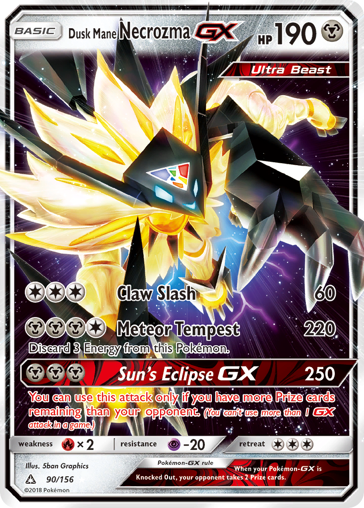 Dusk Mane Necrozma GX (90/156) [Sun & Moon: Ultra Prism] | Pegasus Games WI