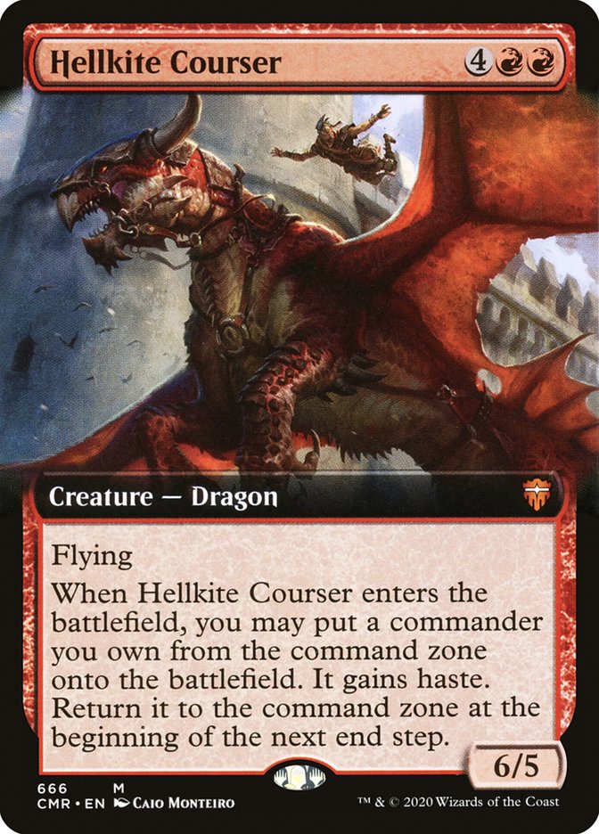 Hellkite Courser (Extended Art) [Commander Legends] | Pegasus Games WI