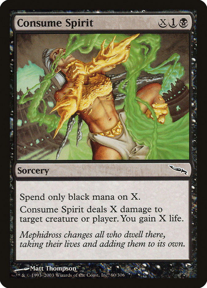 Consume Spirit [Mirrodin] | Pegasus Games WI