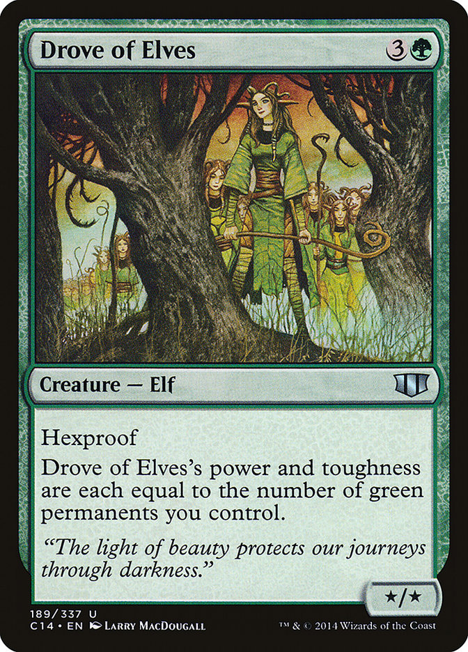 Drove of Elves [Commander 2014] | Pegasus Games WI