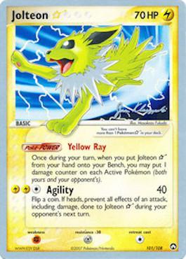 Jolteon Star (101/108) (Psychic Lock - Jason Klaczynski) [World Championships 2008] | Pegasus Games WI