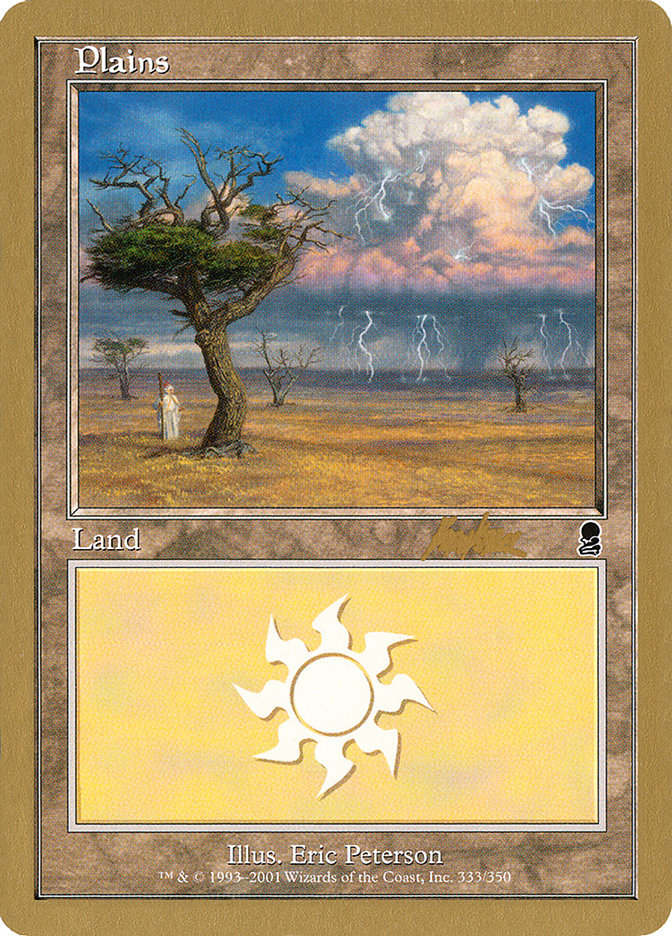 Plains (bk333) (Brian Kibler) [World Championship Decks 2002] | Pegasus Games WI