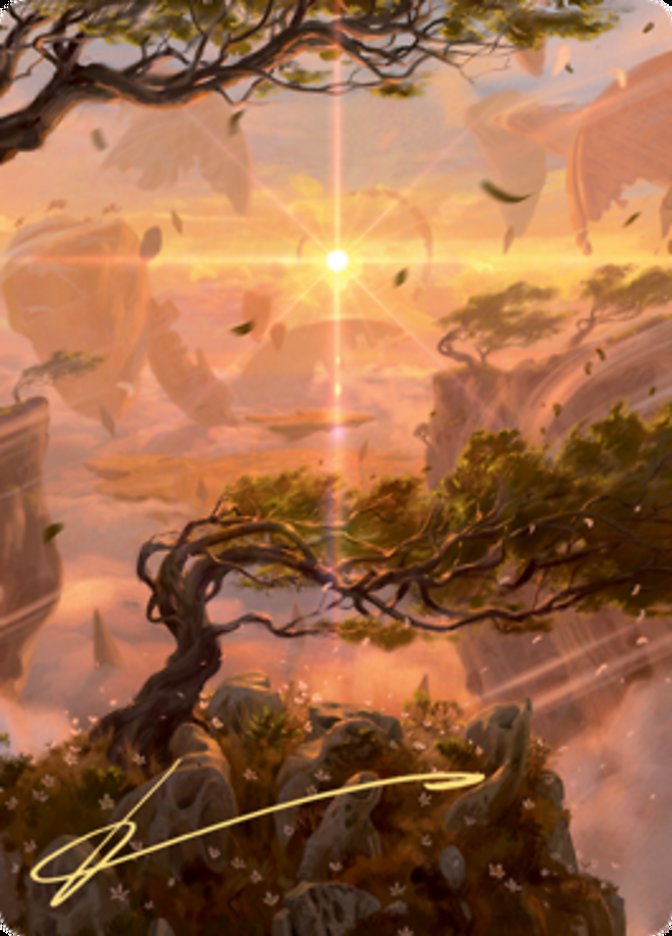 Windswept Heath Art Card (Gold-Stamped Signature) [Zendikar Rising Art Series] | Pegasus Games WI