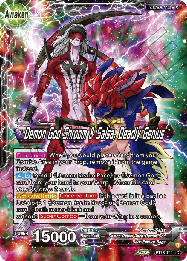 Shroom & Salsa // Demon God Shroom & Salsa, Deadly Genius (BT18-122) [Dawn of the Z-Legends] | Pegasus Games WI