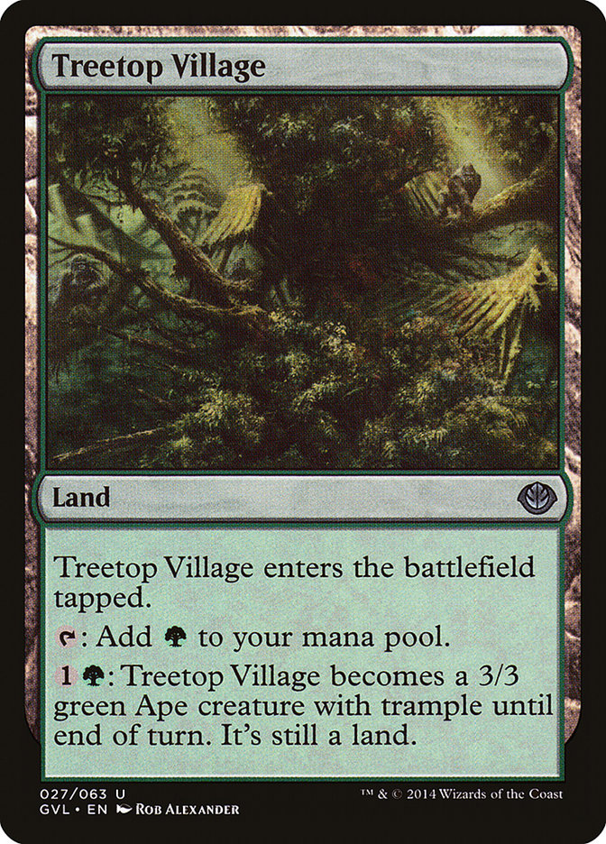 Treetop Village (Garruk vs. Liliana) [Duel Decks Anthology] | Pegasus Games WI