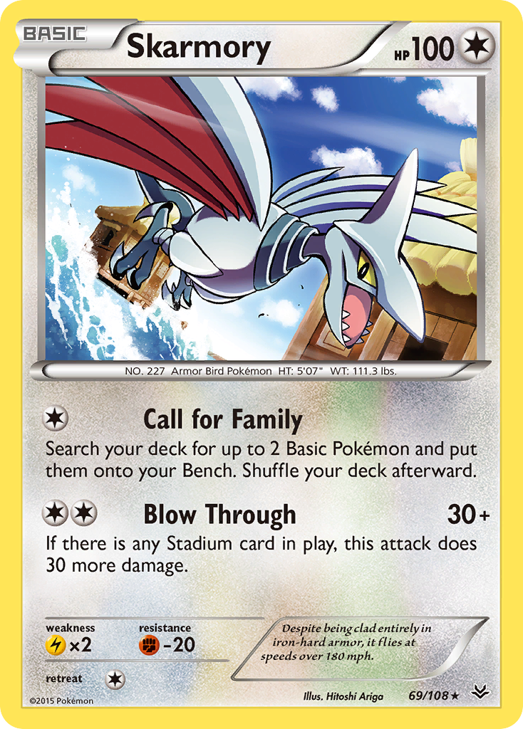 Skarmory (69/108) [XY: Roaring Skies] | Pegasus Games WI