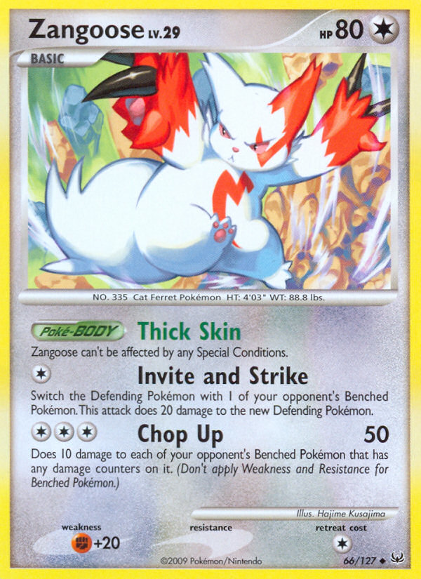 Zangoose (66/127) [Platinum: Base Set] | Pegasus Games WI