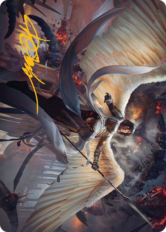 Serra Faithkeeper Art Card (Gold-Stamped Signature) [March of the Machine Art Series] | Pegasus Games WI