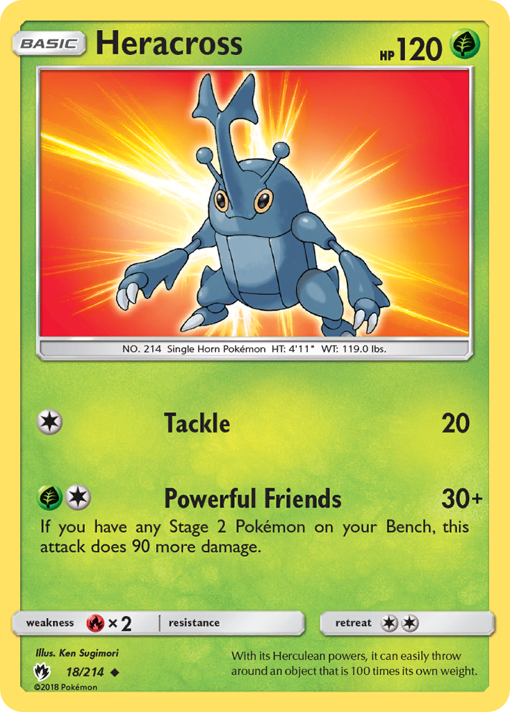 Heracross (18/214) [Sun & Moon: Lost Thunder] | Pegasus Games WI