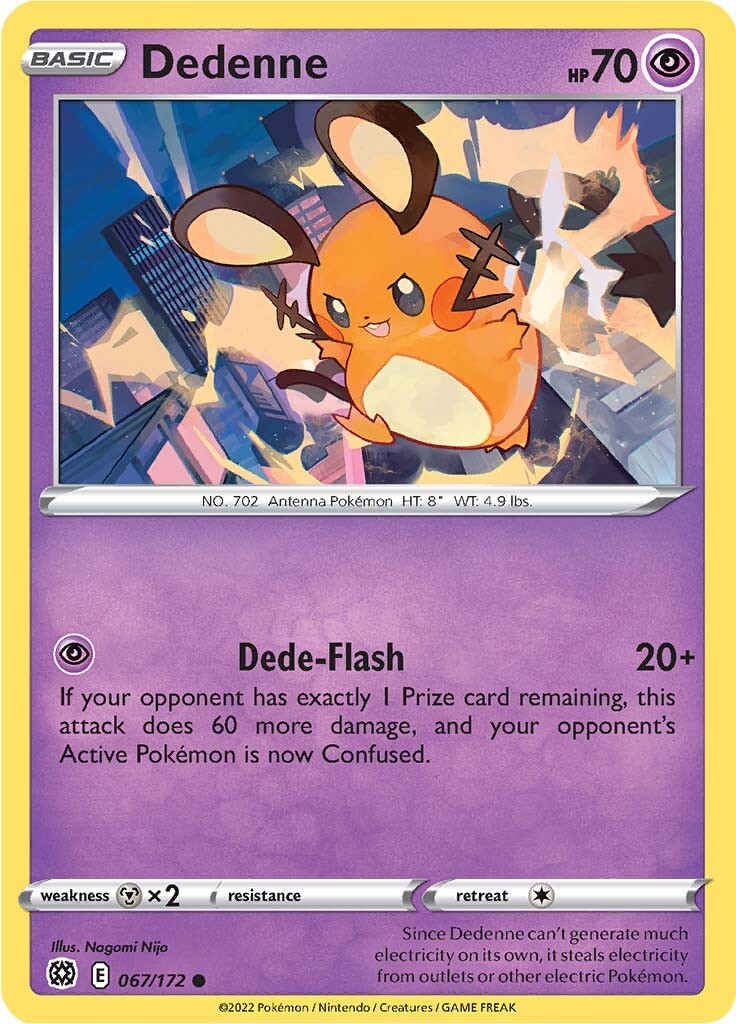 Dedenne (067/172) [Sword & Shield: Brilliant Stars] | Pegasus Games WI