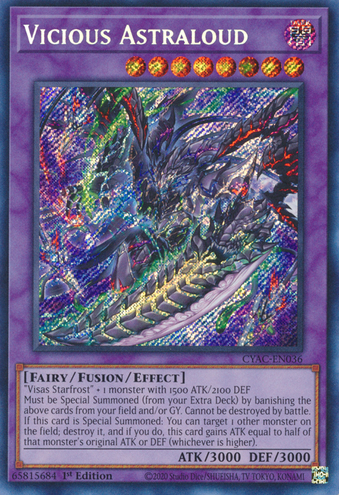 Vicious Astraloud [CYAC-EN036] Secret Rare | Pegasus Games WI