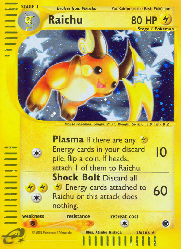 Raichu (25/165) [Expedition: Base Set] | Pegasus Games WI