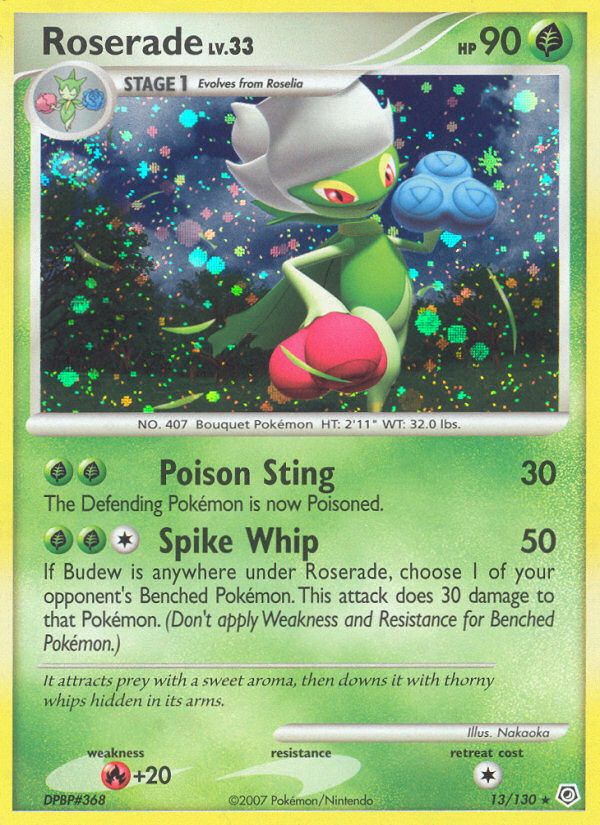 Roserade (13/130) [Diamond & Pearl: Base Set] | Pegasus Games WI