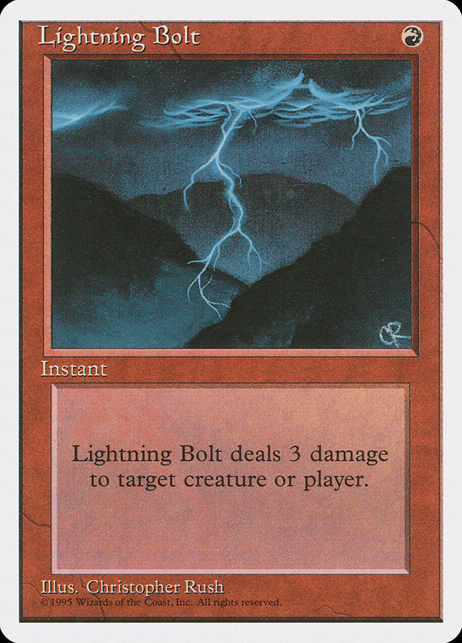 Lightning Bolt [Fourth Edition] | Pegasus Games WI