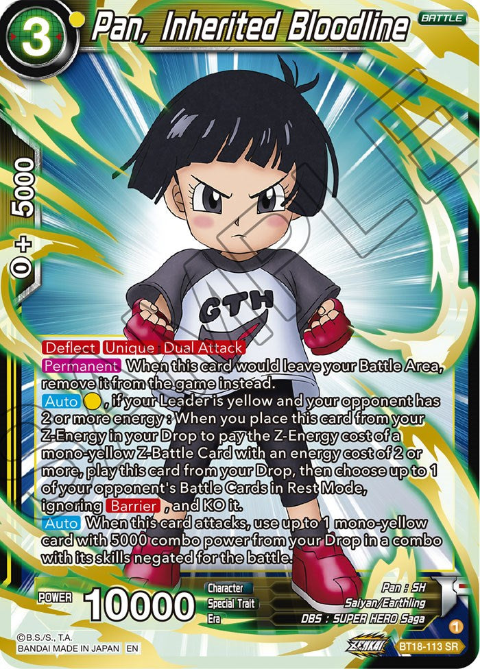 Pan, Inherited Bloodline (BT18-113) [Dawn of the Z-Legends] | Pegasus Games WI