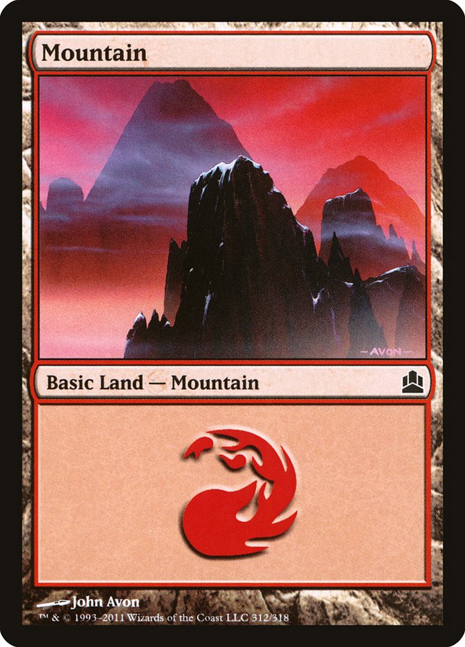 Mountain (312) [Commander 2011] | Pegasus Games WI