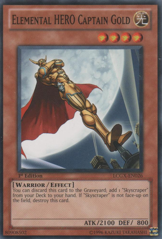 Elemental HERO Captain Gold [LCGX-EN026] Common | Pegasus Games WI