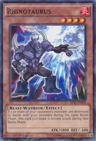 Rhinotaurus (Shatterfoil) [BP03-EN076] Rare | Pegasus Games WI