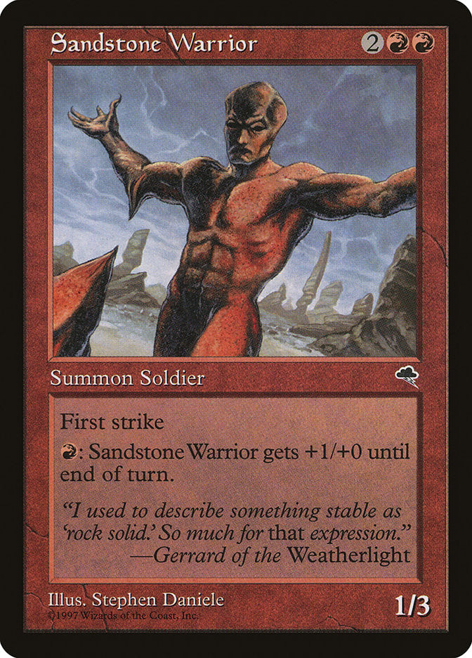 Sandstone Warrior [Tempest] | Pegasus Games WI