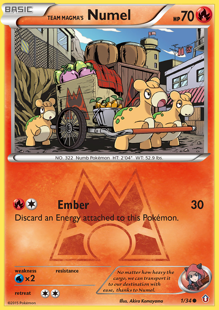 Team Magma's Numel (1/34) [XY: Double Crisis] | Pegasus Games WI