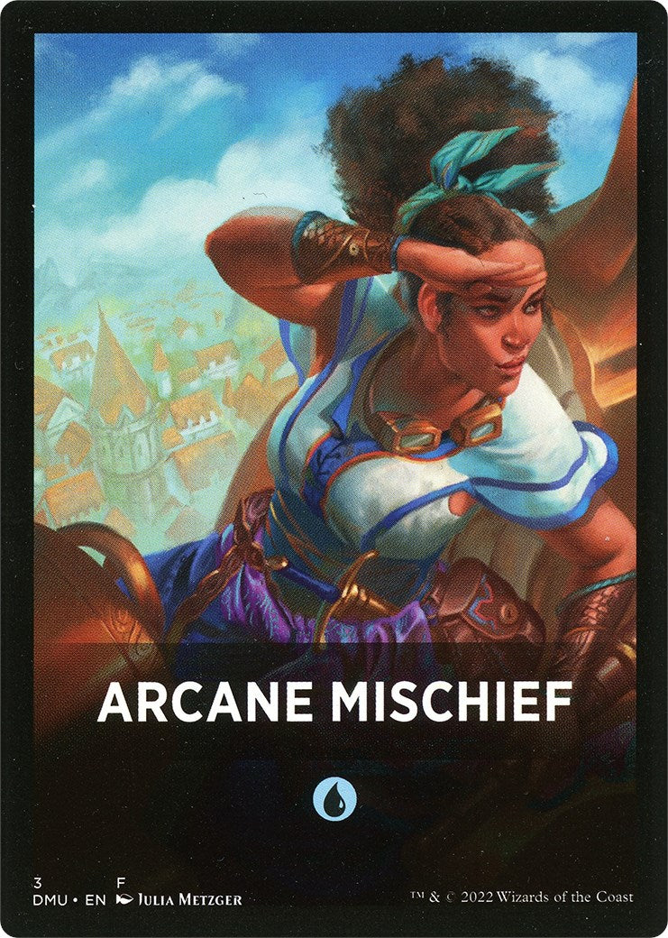 Arcane Mischief Theme Card [Dominaria United Tokens] | Pegasus Games WI