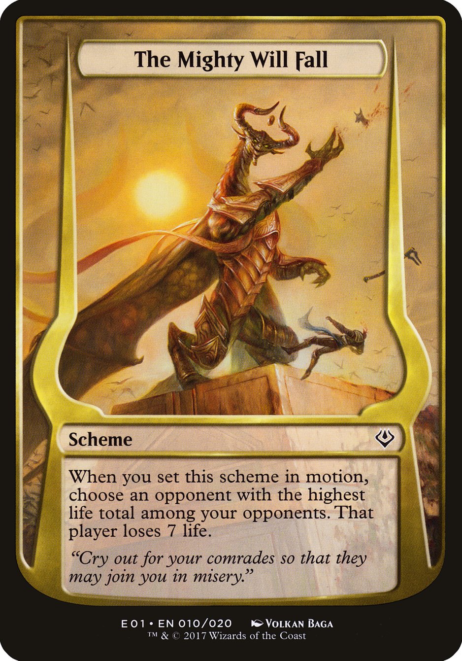 The Mighty Will Fall (Schemes) [Archenemy: Nicol Bolas Schemes] | Pegasus Games WI