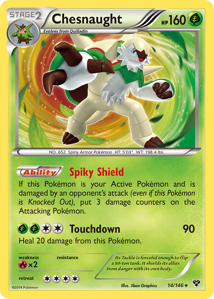 Chesnaught (14/146) [XY: Base Set] | Pegasus Games WI