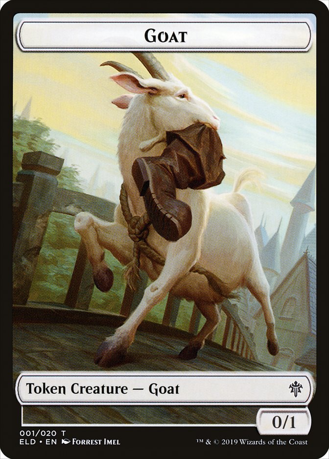 Goat Token [Throne of Eldraine Tokens] | Pegasus Games WI