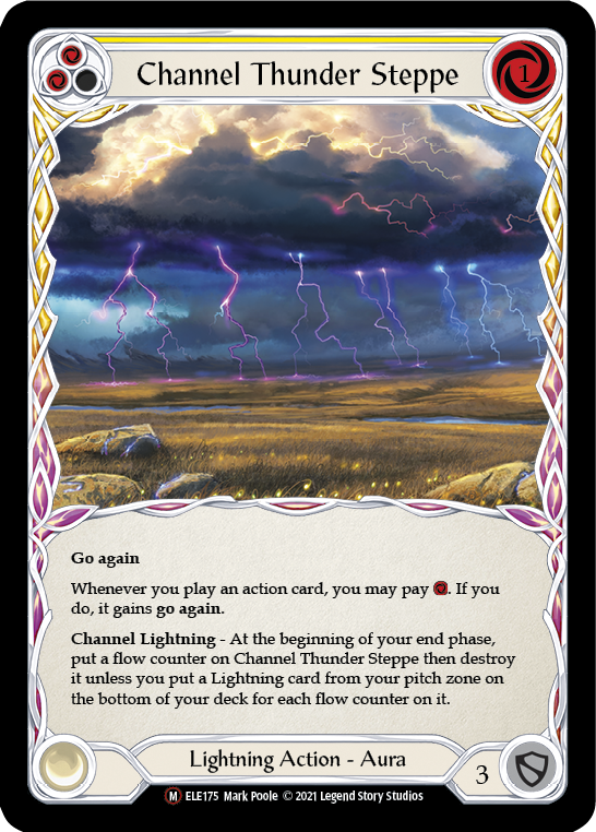 Channel Thunder Steppe [U-ELE175] Unlimited Rainbow Foil | Pegasus Games WI