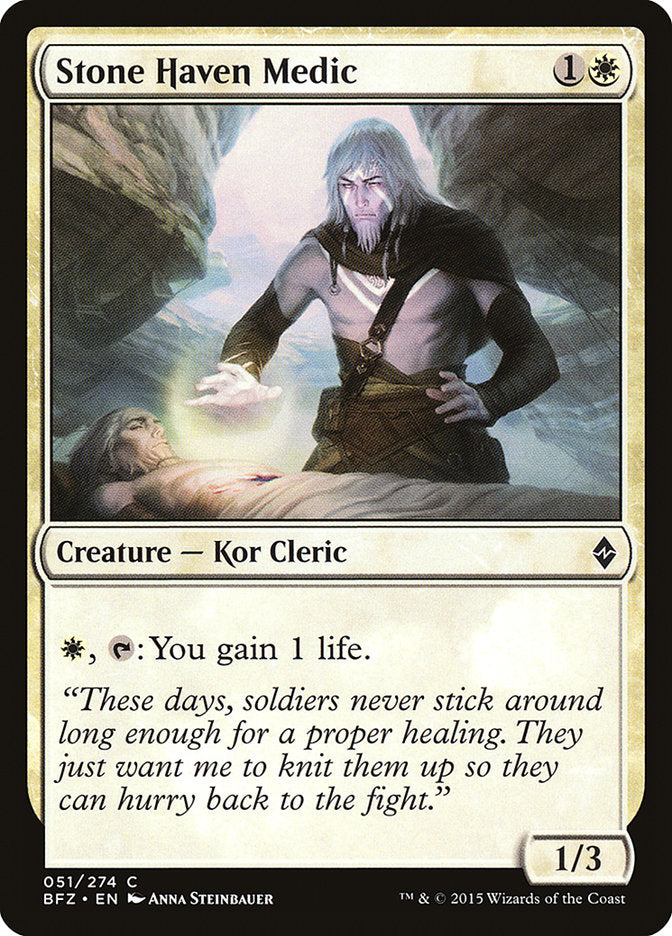 Stone Haven Medic [Battle for Zendikar] | Pegasus Games WI