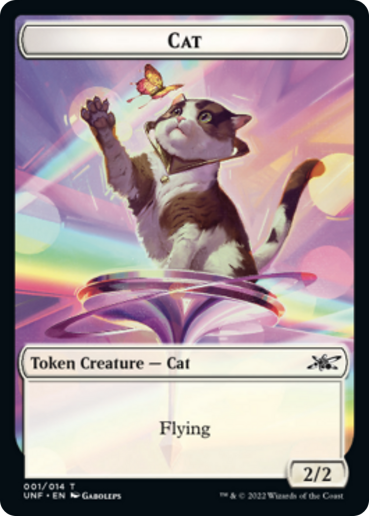 Cat // Treasure (13) Double-Sided Token [Unfinity Tokens] | Pegasus Games WI