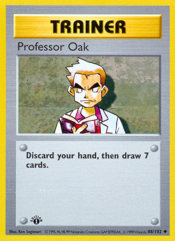 Professor Oak (88/102) (Shadowless) [Base Set 1st Edition] | Pegasus Games WI