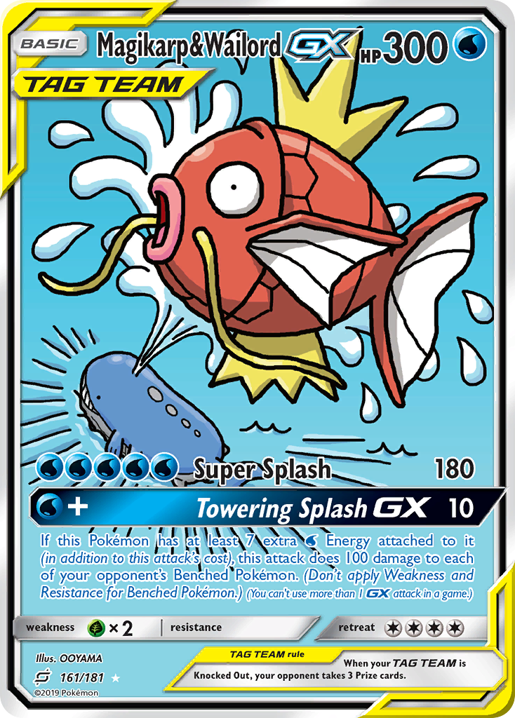 Magikarp & Wailord GX (161/181) [Sun & Moon: Team Up] | Pegasus Games WI