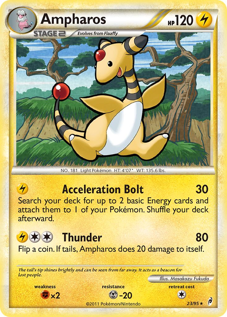 Ampharos (23/95) [HeartGold & SoulSilver: Call of Legends] | Pegasus Games WI