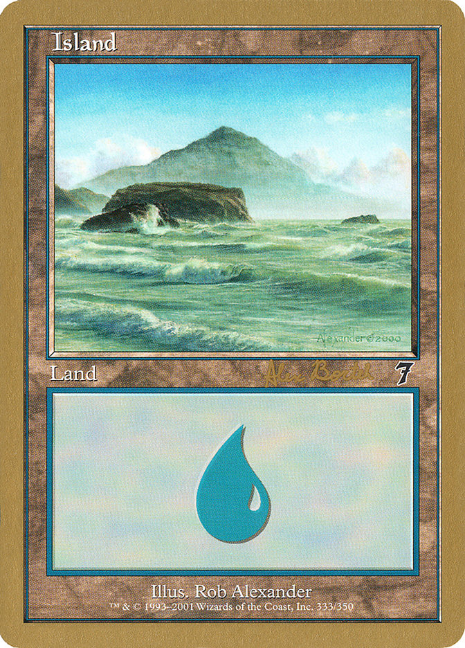 Island (ab333) (Alex Borteh) [World Championship Decks 2001] | Pegasus Games WI