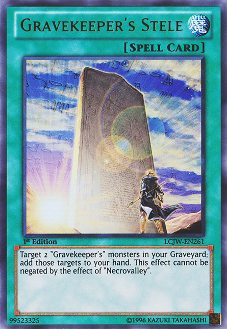 Gravekeeper's Stele [LCJW-EN261] Ultra Rare | Pegasus Games WI